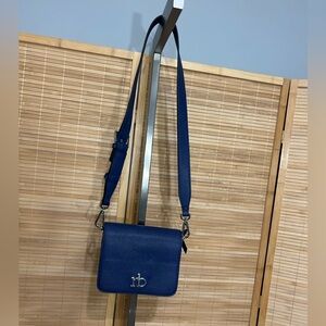 Roccobarocco rb navy blue cross body bag purse adjustable strap